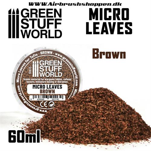 Micro Leaves - Brown mix 60 ml - mix af brune blade 60 ml